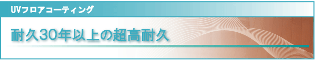 UVコーティングの耐久年数３０年以上の超高耐久
