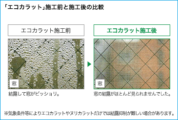 エコカラット施工前と施工後比較
