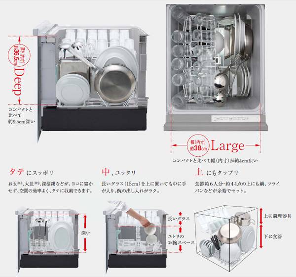 ビルトイン食洗機ディープタイプ